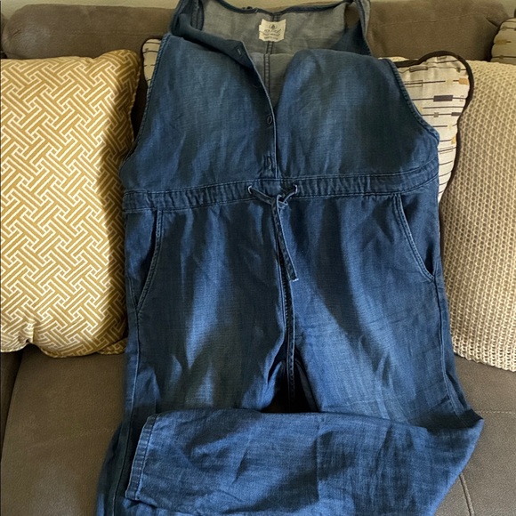 Volcom Blue Denim Women's Jeans Overalls - Picture 1 of 8